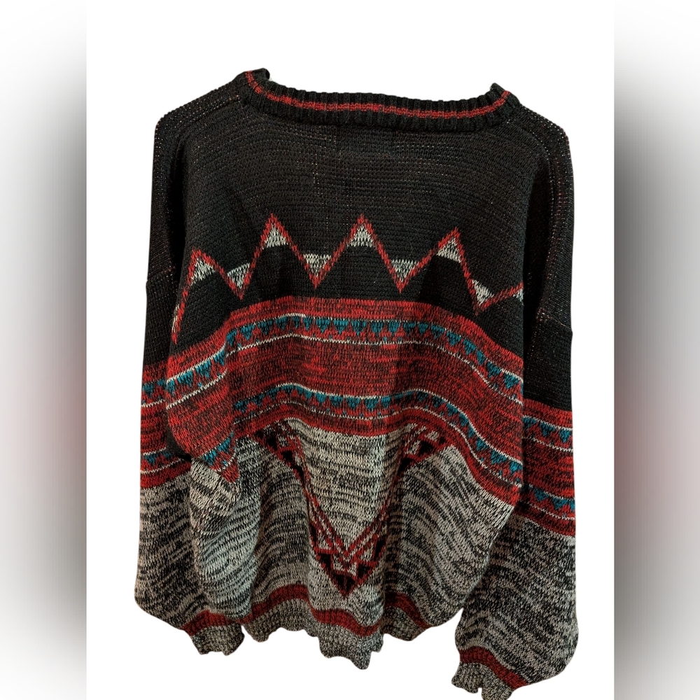 Vintage men's Multicolor Patterned Sweater